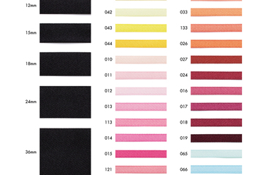 リサイクルポリエステルスパン 片面サテンリボン